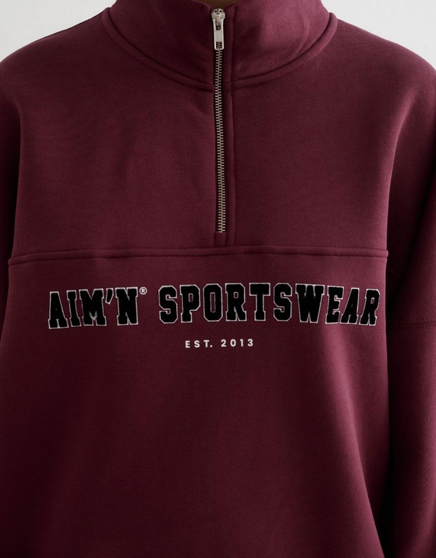 Aim'n - Varsity Half Zip Sweatshirt