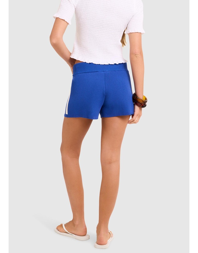 Subtitled - Libby Contrast Mid Rise Knit Shorts