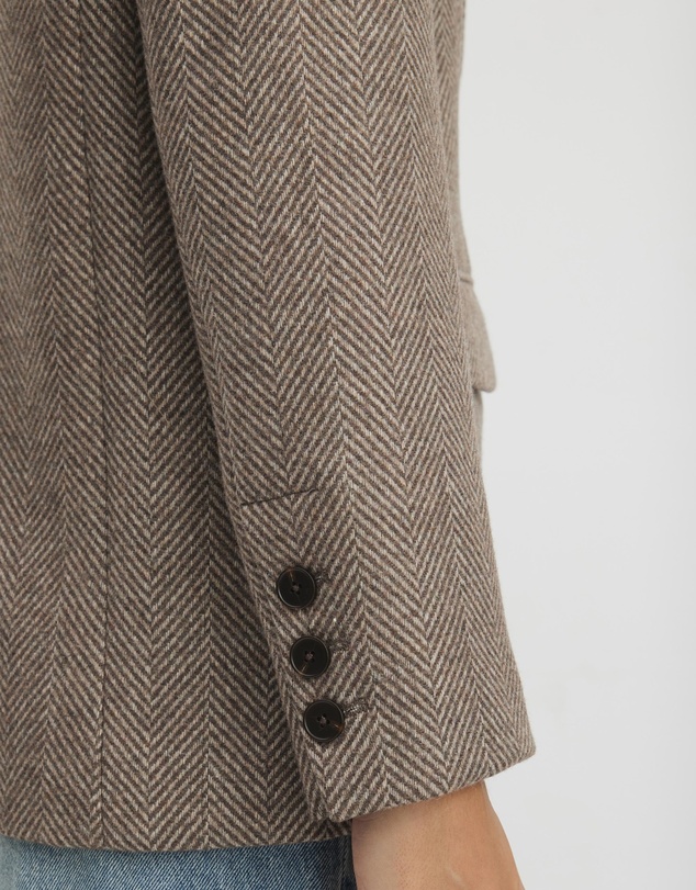 Revibe - Repaired AERE Opal Wool Blend Relaxed Blazer - AU 6