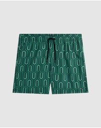 Tommy Hilfiger - Print Mid-Length Swim Shorts