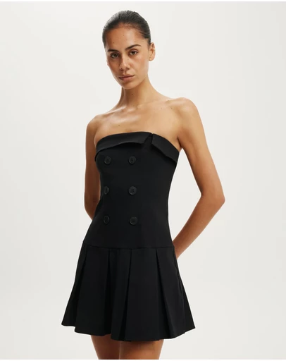 Cotton On - Strapless Suiting Mini Dress