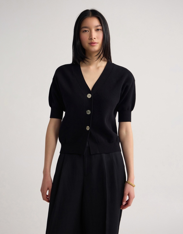 Oxford - Monica Puffer Sleeve Cardigan