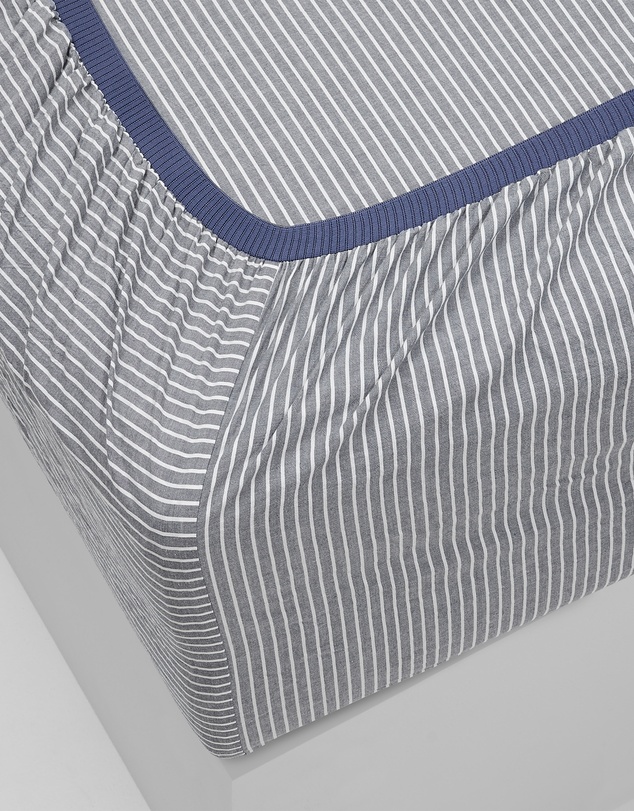 Sheet Society - Leo Washed Cotton Stripe Full Sheet Set