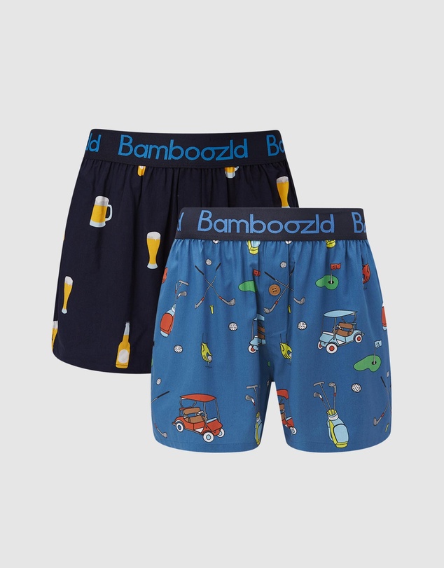 Bamboozld - 2-Pack Weekend Vibes Bamboo Boxer Shorts