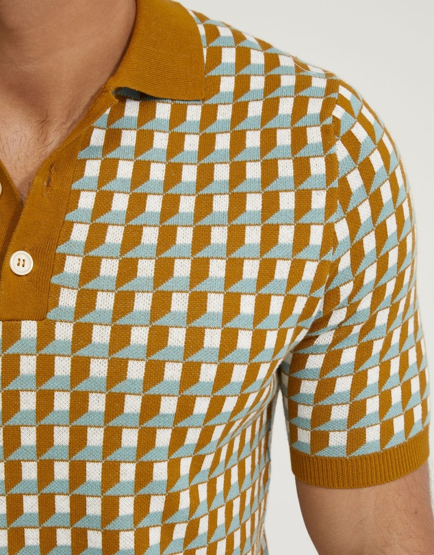 Oxford - Louis Jacquard Knitted Polo