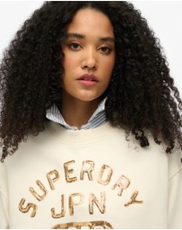 Superdry - Embellished Varsity Loose Crew