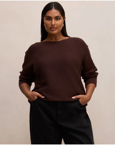 Forever New Curve - Gabbie Curve Essential Knitted Sweater