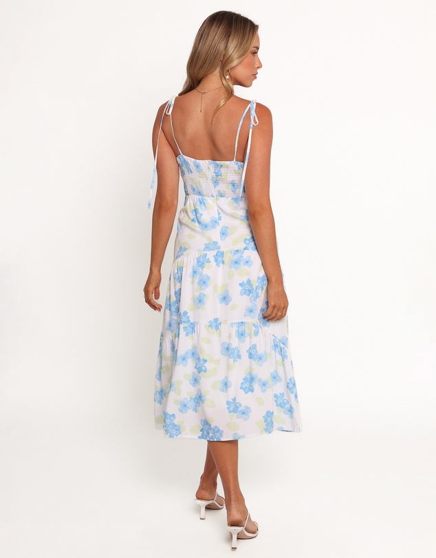 Petal & Pup - Kieran Midi Dress - Blue Floral