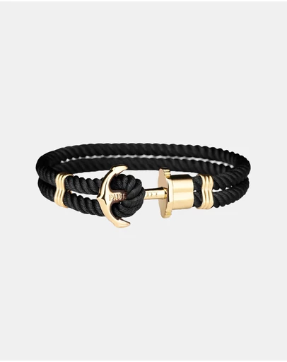 Paul Hewitt - Phrep Nylon Black Gold L Bracelet
