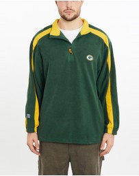 Vintage by The Real Deal - Pre Loved - Vintage NFL Green Bay Packers Quarter Zip Fleece Sweatshirt
