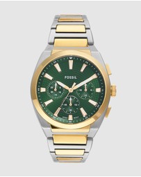 Fossil - Everett Two Tone Chronograph Watch