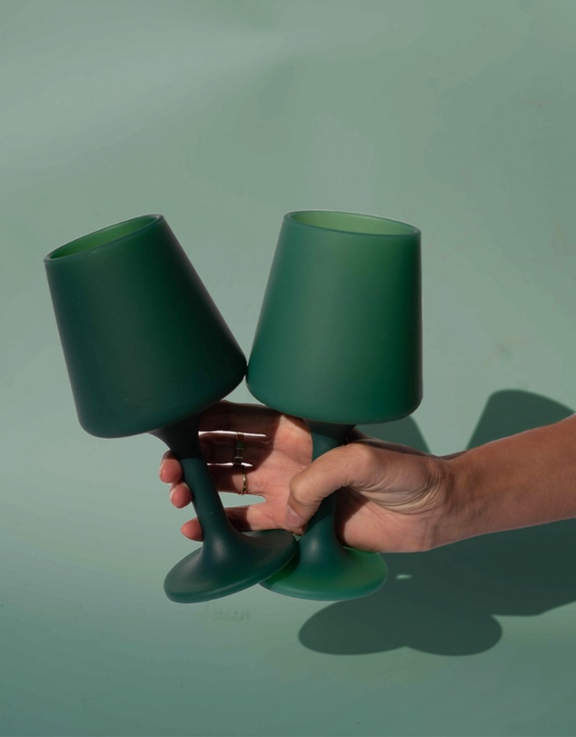 porter green - swepp | silicone unbreakable wine glasses