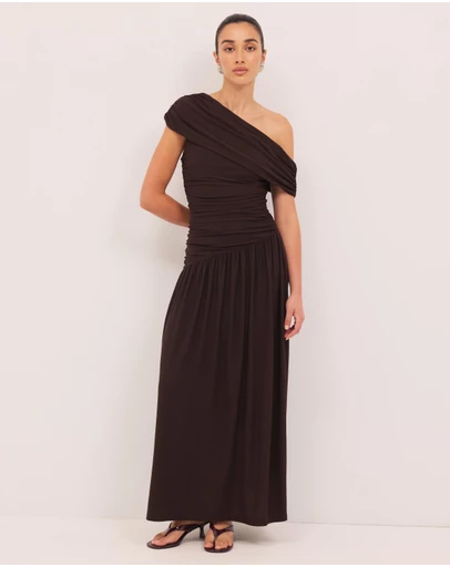 Calli - Aurelia Draped Jersey Maxi Dress