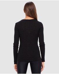 The Upside - Rib Chrissy Long Sleeve Top