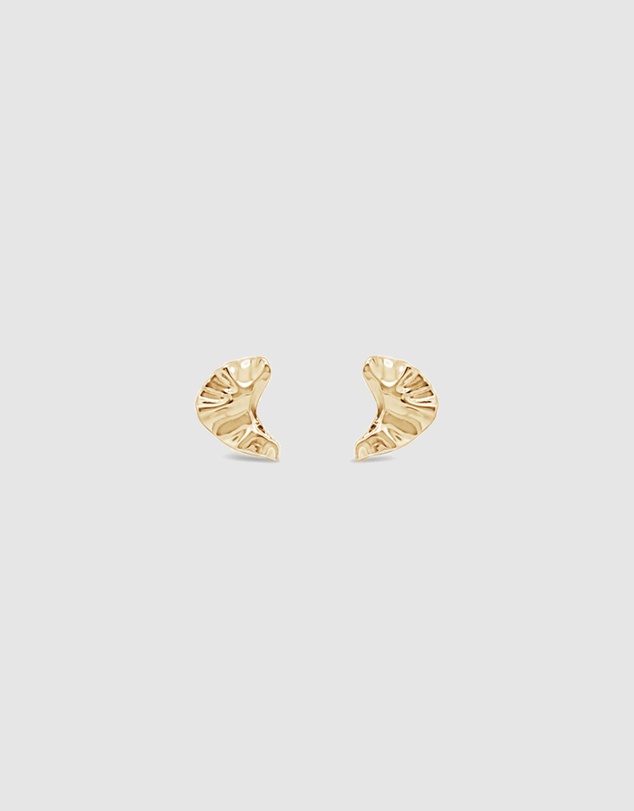 Ichu - Arctic Curve Earrings Gold