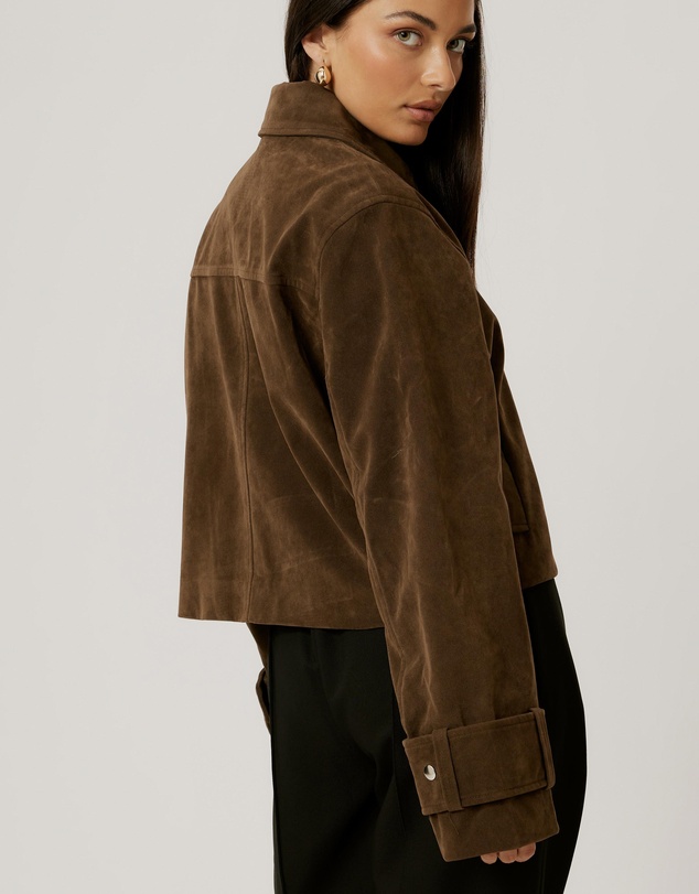 Calli - Heidi Faux Suede Jacket