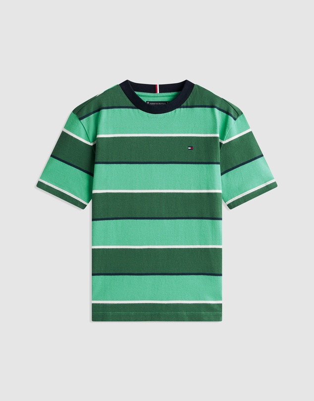 Tommy Hilfiger - Boys Rugby Stripe Peached Jersey T-Shirt - Teens
