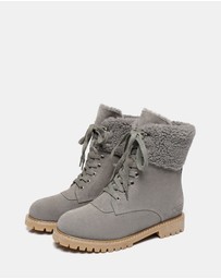 EVERAU - Australian Shepherd Ugg Mina Cow Suede Upper Martens