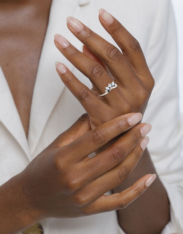Elli Jewelry - Swarovski® Crystal Crown Ring in 925 Silver