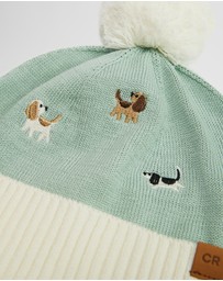 Country Road - Dog Embroidered Beanie