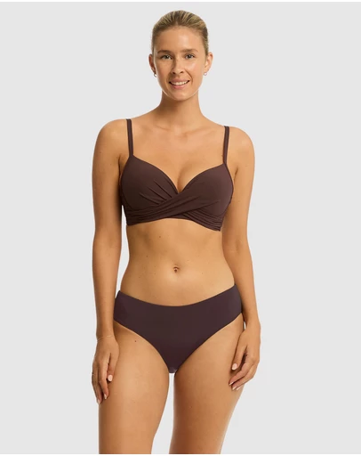 Sea Level Australia - Essentials Edit Cross Front Moulded Underwire Bra