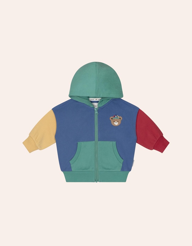 Huxbaby - Back To Kind Er Colour Block Zip Through - Babies-Kids