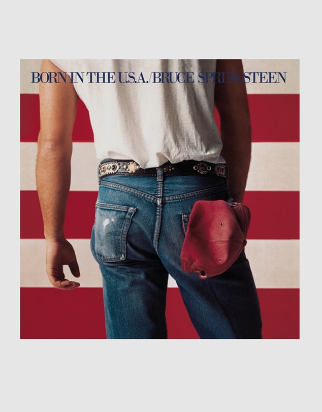 Sony Music - Crosley Record Storage Crate Bruce Springsteen Born In The U.S.A Vinyl Album Bundle