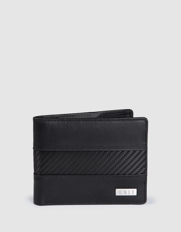 UNIT - UNIT Carbonex Men's Leather BI-Fold Wallet