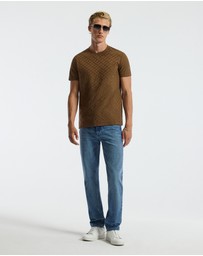 Calibre - Monogram Jacquard T-shirt Toffee