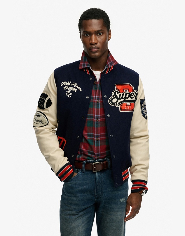 Superdry - College Patched Varsity Jacket