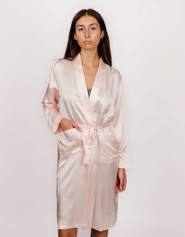 SILK MAGNOLIA - Silk Robe Dressing Gown