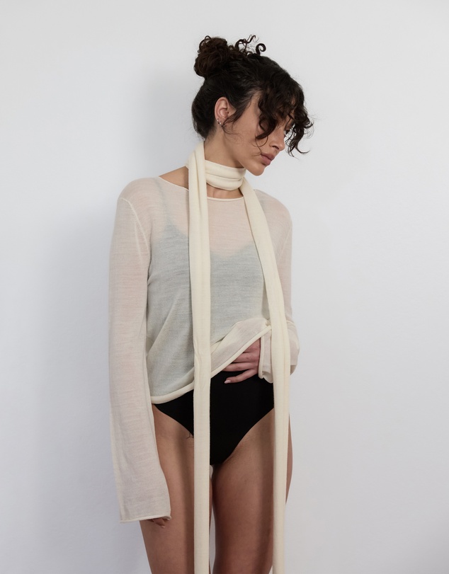 Pinky & Kamal - Lightweight Knit and Scarf