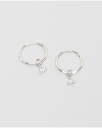 SAINT VALENTINE - Saint Mini Hoops - Silver - ICONIC EXCLUSIVE