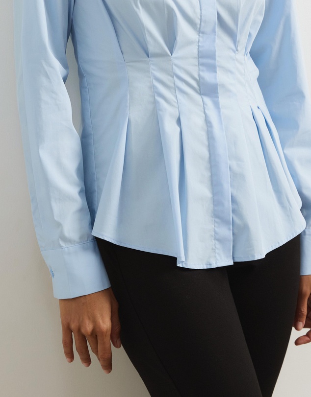 Atmos&Here - Marcy Pin Tuck Long Sleeve Shirt