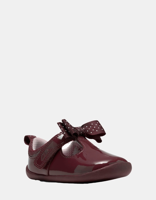 Clarks - Roamer Trim (T) Burgundy Patent