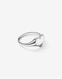 Michael Hill - Heart Signet Ring in Sterling Silver