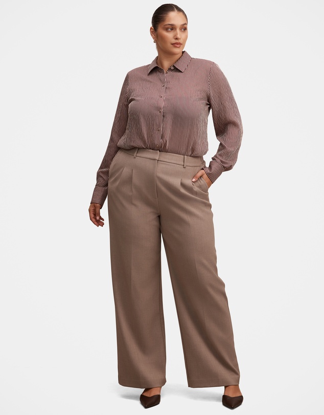 Forever New Curve - Solara Curve Striped Shirt