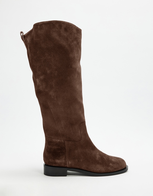 AERE - Knee High Suede Riding Boots