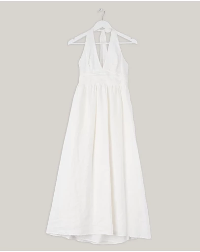 Revibe - Repaired Minima Esenciales Thalia Halter Midi Dress - AU 10