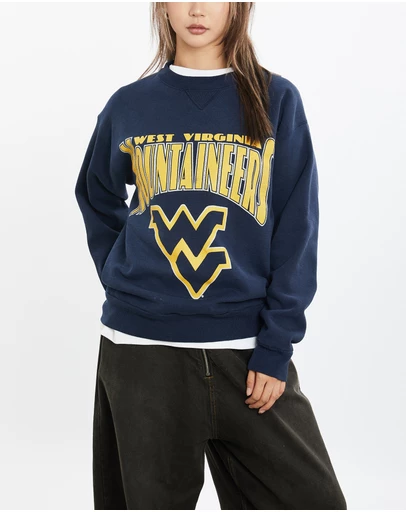 Vintage by The Real Deal - Pre Loved - 90s NCAA West Virginia Mountaineers Sweatshirt