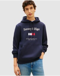 Tommy Hilfiger - Logo Embroidery Flex Fleece Hoodie