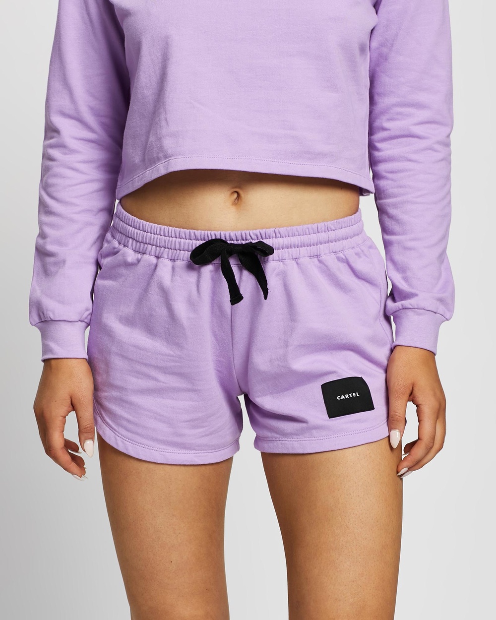 Cartel & Willow Cartel Badge Logo Shorts - Shorts (Lavender)