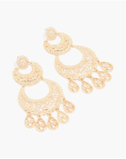 Lovisa - Gold Textured Drop Earrings