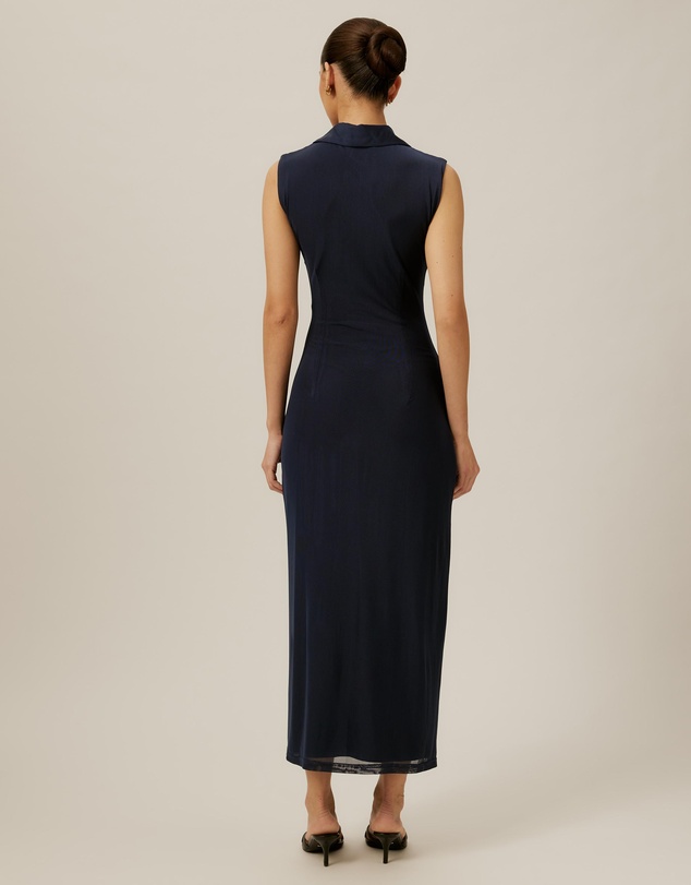 Tussah - Sleeveless Jersey Button Up Dress