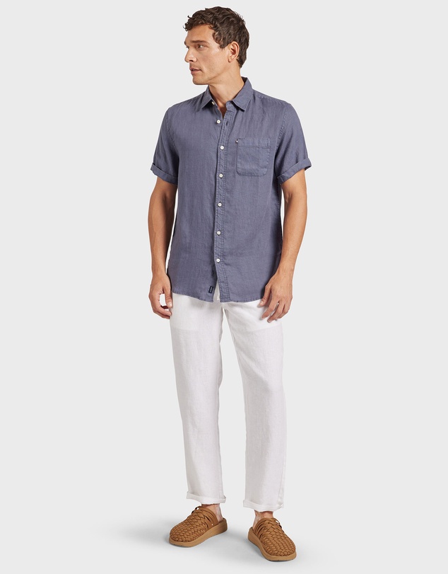 Academy Brand - Hampton Linen Short Sleeve Shirt