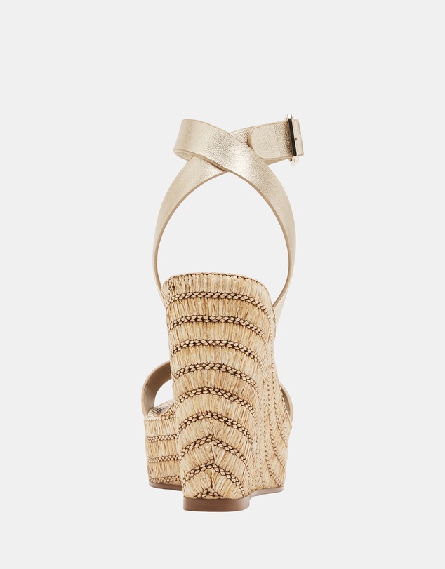 Steve Madden - Cassie Gold Leather Heels