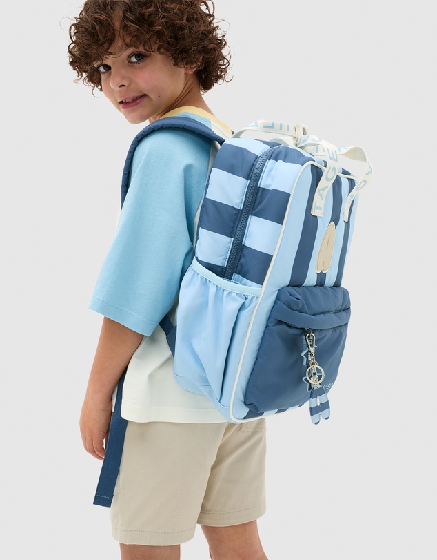 Seed Heritage - BLUE STRIPE INITIAL BACKPACK