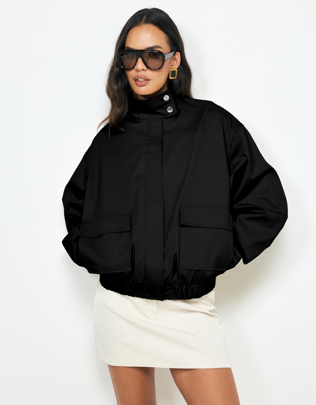 AERE - Ines Funnel Neck Bomber
