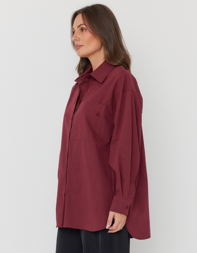 ALEXANDRA - Una Shirt Burgundy