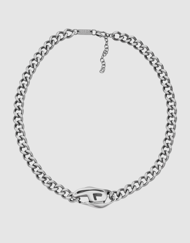 Diesel - Steel Silver-Tone Necklace